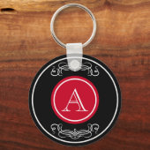 モノグラエレガントムデザイン キーホルダー (正面)