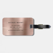 モノグラエレガントムバラ金ゴールド ラゲッジタグ (裏面横)