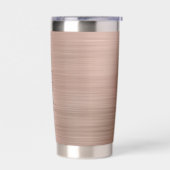 モノグラエレガントムバラ金ゴールド 保温保冷タンブラー (左面)