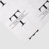 モノグラエレガントムパーソナライズされた名前をカスタムするパターン 薄葉紙 (詳細)