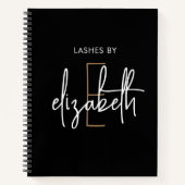 モノグラエレガントムパーソナライズされた美しい事業 ノートブック (正面)