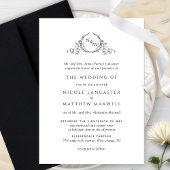 モノグラエレガントムフォーマル結婚式招待状 招待状