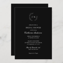 モノグラエレガントムブライダルシャワー