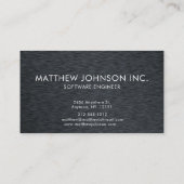 モノグラエレガントムブラッシュメタルオフィモダンス 名刺 (裏面)