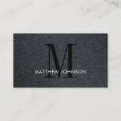 モノグラエレガントムブラッシュメタルオフィモダンス 名刺 (正面)
