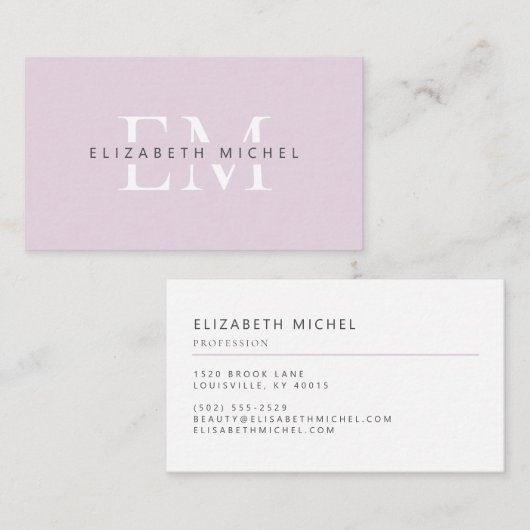 モノグラエレガントムプロフェッショナル 名刺 (正面/裏面)