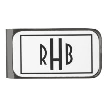 モノグラエレガントムマネークリップ砲金