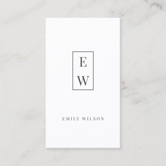 モノグラエレガントムミニマモダンリストプロフェッショナル 名刺 (正面)