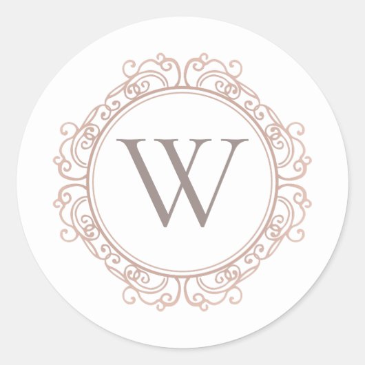 モノグラエレガントムモダンクラシックシール ラウンドシール (正面)