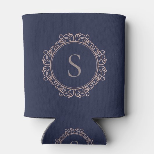 モノグラエレガントムモダンクラシックネイビー銅赤面 缶クーラー (裏面)