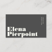 モノグラエレガントムモダングレイプロフェッショナル 名刺 (正面)