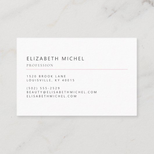 モノグラエレガントムモダンコットンキャンディプロフェッショナル 名刺 (裏面)