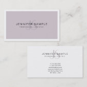 モノグラエレガントムモダンシンプルシックグラフィックトレンディー 名刺 (正面/裏面)