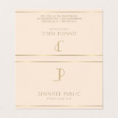 モノグラエレガントムモダンミニマルテンプレートトレンディー 名刺 (外部フラット)