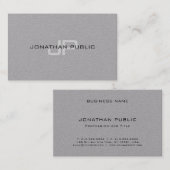 モノグラエレガントムモダンミニマルテンプレート 名刺 (正面/裏面)