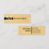 モノグラエレガントムモダンヴィンテージ#3 スキニー名刺 (正面/裏面)