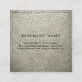 モノグラエレガントムモダン骨革 スクエア名刺 (裏面)