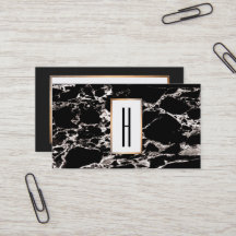 モノグラエレガントムモダン、黒大理石、石