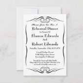 モノグラエレガントムリハーサルディナー招待状 招待状 (正面)