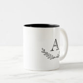 モノグラエレガントムリース ツートーンマグカップ (正面右)