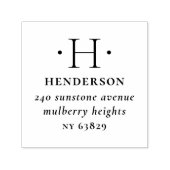 モノグラエレガントム伝統的ファミリー差出人住所 セルフインキングスタンプ (デザイン)