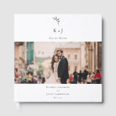 モノグラエレガントム写真結婚のミニマル写真 ゲストブック (正面)