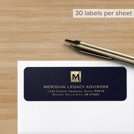 モノグラエレガントム差出人住所ラベル ラベル