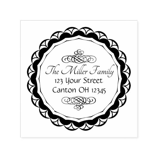 モノグラエレガントム差出人住所 セルフインキングスタンプ (デザイン)