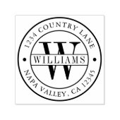 モノグラエレガントム差出人住所 セルフインキングスタンプ (デザイン)