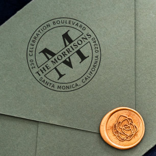 モノグラエレガントム差出人住所 セルフインキングスタンプ