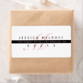 モノグラエレガントム差出人住所 ラベル (インサイチュ)