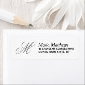 モノグラエレガントム差出人住所 ラベル (インサイチュ)