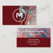 モノグラエレガントム構造の2トーン 名刺 (正面/裏面)