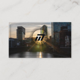 モノグラエレガントム構造モダン建物 名刺