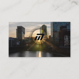 モノグラエレガントム構造モダン建物 名刺