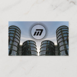 モノグラエレガントム構造モダン建物 名刺