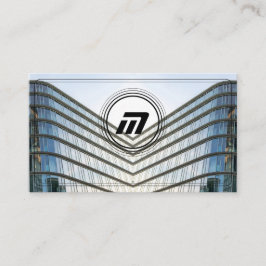 モノグラエレガントム構造モダン建物 名刺