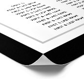 モノグラエレガントム白黒結婚の座席表 ポスター (角)