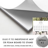 モノグラエレガントム結婚の座席表の記号 ポスター