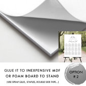 モノグラエレガントム結婚の座席表の記号 ポスター