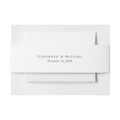 モノグラエレガントム結婚ス 招待状ベリーバンド (正面例)