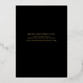 モノグラエレガントム結婚フォイル招待状 箔招待状 (裏面)