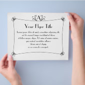 モノグラエレガントム縁どでカスタマイズ可能 チラシ (手)