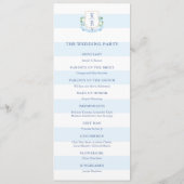 モノグラエレガントム航海の結婚式 プログラム (裏面)