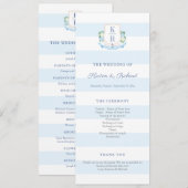 モノグラエレガントム航海の結婚式 プログラム (正面/裏面)