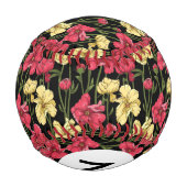 モノグラエレガントム花柄2 野球ボール (裏面)