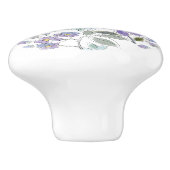 モノグラエレガントム薄紫フローラ セラミックノブ (側面)