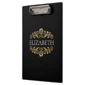 モノグラエレガントム黒金ゴールド学校 クリップボード (左)