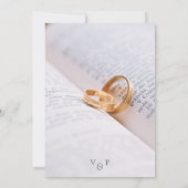 モノグラエレガントム2フォトミニマル結婚リスト 招待状 (裏面)