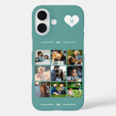 モノグラエレガントム9枚の写真コラージュ Case-Mate iPhoneケース (裏面)